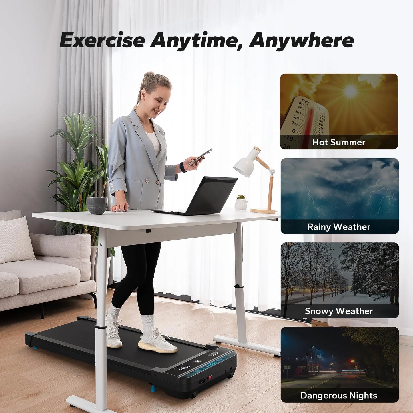 Walking Pad Small Treadmill for Home&Office