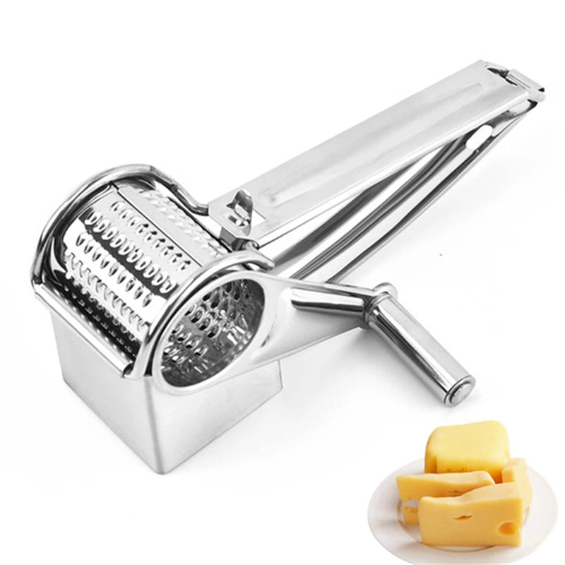 Portable Stainless Steel Rotating Cheese Grater