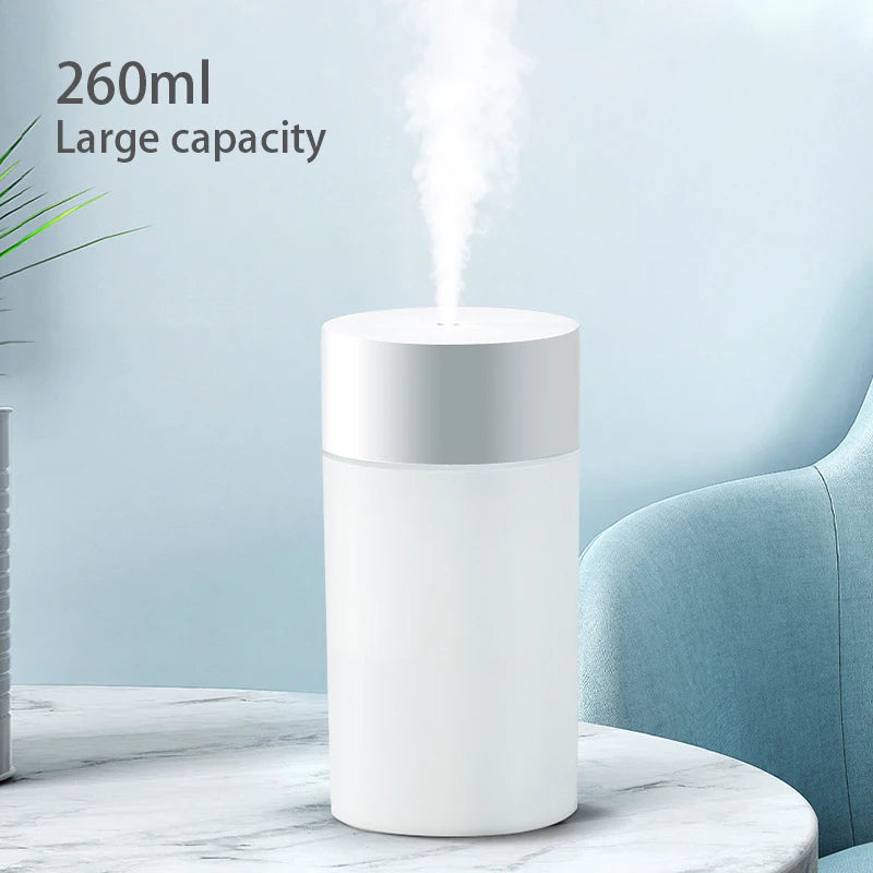 USB Ultrasonic Air Humidifier LED Lamp Mini Essential Oil Diffuser